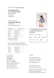 English Worksheet: Hot n Cold by Katy Perry