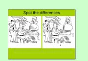 English Worksheet: The Six Differences