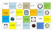 English Worksheet: Time Boardgame