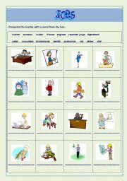 English Worksheet: Jobs