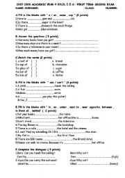 English Worksheet: mixed up quiz