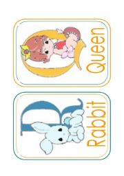 English Worksheet: Precious Moments Alphabet Game Cards (part 2 of 2)