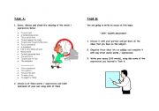 English worksheet: Work - vocabulary and writing