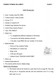 English Worksheet: FAMILY MEMBERS