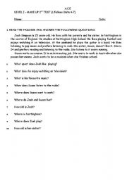English Worksheet: tenses review