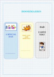 English Worksheet: BOOKMARKS