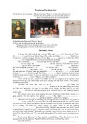 English Worksheet: Da Vincis reading and peaking activities