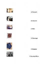 English worksheet: Airport Worksheet