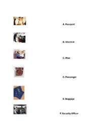 English Worksheet: Airport Worksheet