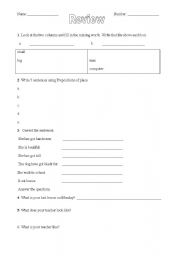 English Worksheet: easy test