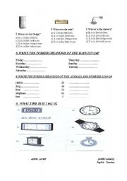 English Worksheet: 4th grade 2nd term 2nd exam page2