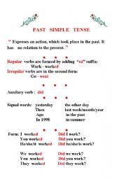 English Worksheet: past simple