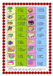 English Worksheet: Food