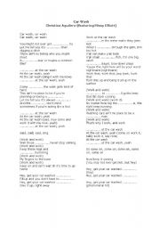 English worksheet: Car Wash