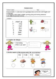 English worksheet: test