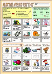 English Worksheet: Adjectives after the verb 