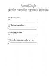 English Worksheet: present simple
