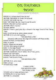 English Worksheet: childrens play - THE TORTOISES PICNIC