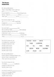 English worksheet: The reason - Hoobastank