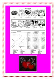 Thematic Word Search Puzzle - Romantic