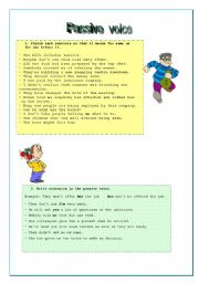 English Worksheet: passive_voice activities