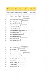 English Worksheet: Past Simple