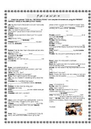 English Worksheet: PRESENT PERFECT on FRIENDS - TOW All the Resolutions