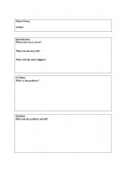 English Worksheet: Story questions