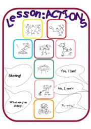 Actions Lesson Plan