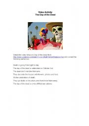 English Worksheet: The Day of the Dead