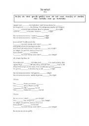 English worksheet: So What