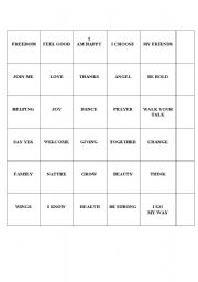 English Worksheet: simply for me cards