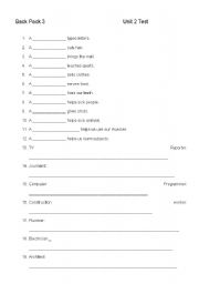 English Worksheet: Occupations