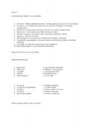 English worksheet: Occupations