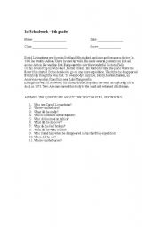 English worksheet: Livingstone