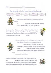 English Worksheet: Saint Patricks Day