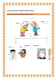 English Worksheet: family tree