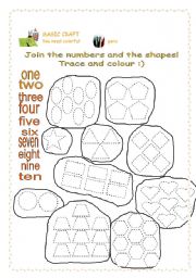 English worksheet: numbers-coloring