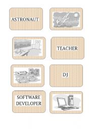 English Worksheet: Occupation Memory Game or flashcards part 2