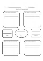 English Worksheet: Book Report - Spider web