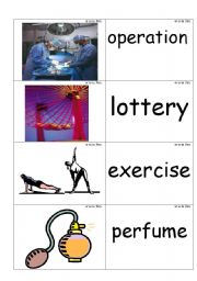 English worksheet: word / picture cards containing words with er  phonics part 1