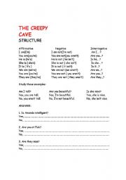 English worksheet: verb to be