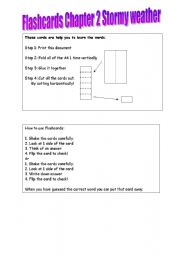English worksheet: Flashcard Chapter 2 Stepping Stones