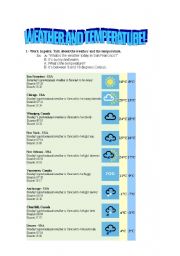 Weather and temperature