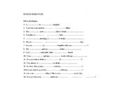 English worksheet: Fill in the blanks. 