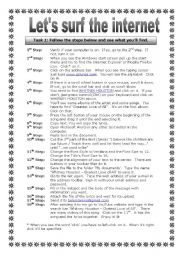 English Worksheet: Surf the internet