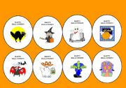 English Worksheet: STICKERS- HALLOWEEN