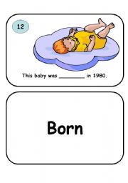 English worksheet: Famous person flash cards set 1-12