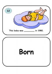 English Worksheet: Famous person flash cards set 1-12