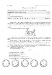 English Worksheet: Revision Activities - 1
